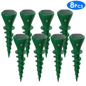 8Pcs Solar Powered Mole Repellent