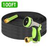 100FT Non-Expandable Garden Hose Kink-Free Lightweight