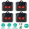 4Pcs Solar Predator Control Light