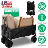200L Collapsible Folding Wagon Cart With Drink Holders