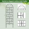 Set of 2 - 6-Ft Heavy Duty Outdoor Galvanized Metal Garden Trellis