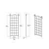 79-inch Outdoor Lattice Panel Garden Plant Trellis