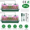 2Pcs 40 Cells Seed Starter Tray Plant with Grow Light