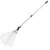 63in Adjustable Garden Leaf Rake