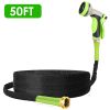 50FT Non-Expandable Garden Hose Kink-Free Lightweight Water Hose