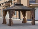 12*12FT patio gazebo  with steel canopy
