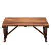 2-Person   Outdoor Wagon Wheel Porch Bench
