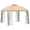10' x 10' Patio Gazebo with Corner Shelves