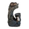 16.9x15x31.3" Decorative Brown Water Foutain with Otter Design