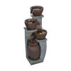 32.8" H 4-Tier Modern Outdoor Water Fountain