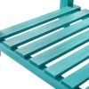 Blue Wood Raised Garden Bed; 40.2" L x 18.2" W x 32" H