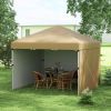 10' x 10' Pop Up Canopy Tent with 3 Sidewalls