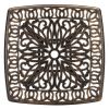 21.3inch Square Garden Cast Aluminum Table Bronze