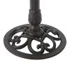 Lancaster Outdoor Aluminum and Iron Top Bird Bath with Iron Base, Bronze