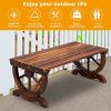 2-Person   Outdoor Wagon Wheel Porch Bench
