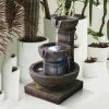 16inches Outdoor Water Fountain with LED Light