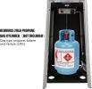 Pyramid Standing Gas LP Propane Heater With Wheels