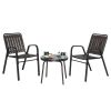 3-Piece Patio Bistro Table Set