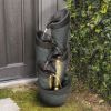 39.3inches Indoor/Outdoor Garden Water Fountain with LED Lights
