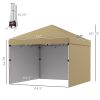 10' x 10' Pop Up Canopy Tent with 3 Sidewalls