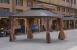 12*12FT patio gazebo  with steel canopy