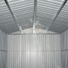 10' x 12' Galvanized Steel Metal Garden Shed with Lockable Doors