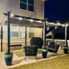 11 X 16 FT Outdoor Living Outdoor Retractable Pergola with Weather-Resistant Canopy