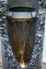 15.5x15.5x48" Large Contemporary Outdoor Water Fountain with Light