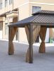 12*20FT patio gazebo  with steel canopy