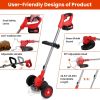 3 in 1 Electric Cordless Grass Trimmer With Wheels
