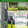 Sprinkler Timer with 2 Outlet Zones Digital Programmable