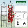 2 Packs Garden Obelisk Trellis 5.9FT Plants Tower for Climbing Plants