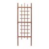 72-inch Modern Wooden Garden Trellis in Brown Walnut Finish