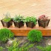 Set of 4 - Small Nursery Style Wooden Garden Planters