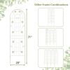 Set of 2- 6-ft Galvanized Steel Outdoor Garden Trellis in White Metal Finish