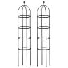2 Packs Garden Obelisk Trellis 5.9FT Plants Tower for Climbing Plants