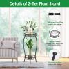 2-Tier Tall Plant Stand 26.57IN in Height