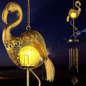 Solar Flamingo Wind Chime
