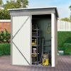 Tool Shed with Sloping Roof and Lockable Door
