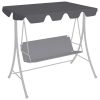 Replacement Canopy for Garden Swing Anthracite