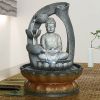 11inches Buddha Fountain Fengshui Indoor Tabletop Decorative Waterfall Kit