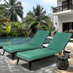 2PCS Set Outdoor Lounge Chair Cushion Replacement Patio Funiture