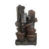 Brown and Gray Water Fountain with Antique Water Pump