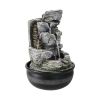 15.7inches inches Indoor Tabletop Water Fountain with Led Lights and Pump