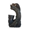 16.9x15x31.3" Decorative Brown Water Foutain with Otter Design