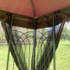 13x10 Outdoor Patio Gazebo Canopy Tent With Ventilated Double Roof