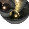 39.3inches Indoor/Outdoor Garden Water Fountain with LED Lights