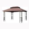 13x10 Outdoor Patio Gazebo Canopy Tent With Ventilated Double Roof