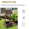 Wooden Wishing Well Fountain with Adjustable Water Flow Rate