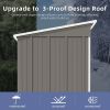 Tool Shed with Sloping Roof and Lockable Door